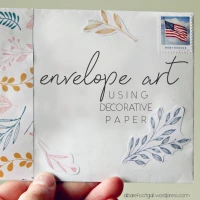 Envelope Art With Decorative Paper